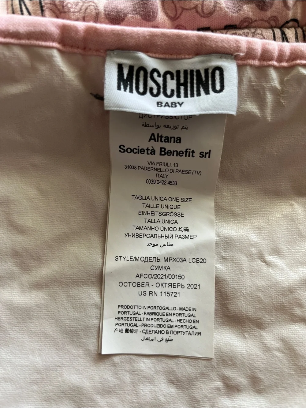 Moschino kids bear
